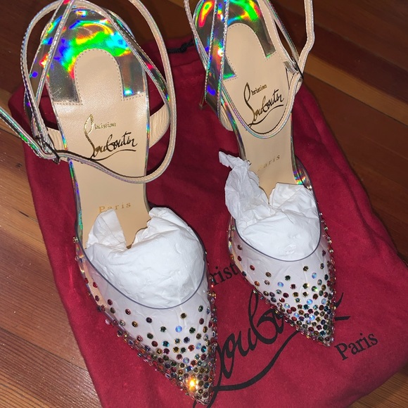 Christian Louboutin Spikaqueen Crystal Pump NIB size 39 - Picture 2 of 7